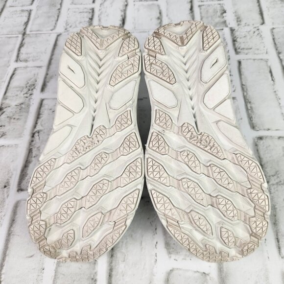 Hoka One One Clifton 8 Women's Sz 8 D Wide White Gym Run Train Athletic Sneakers - Picture 8 of 10